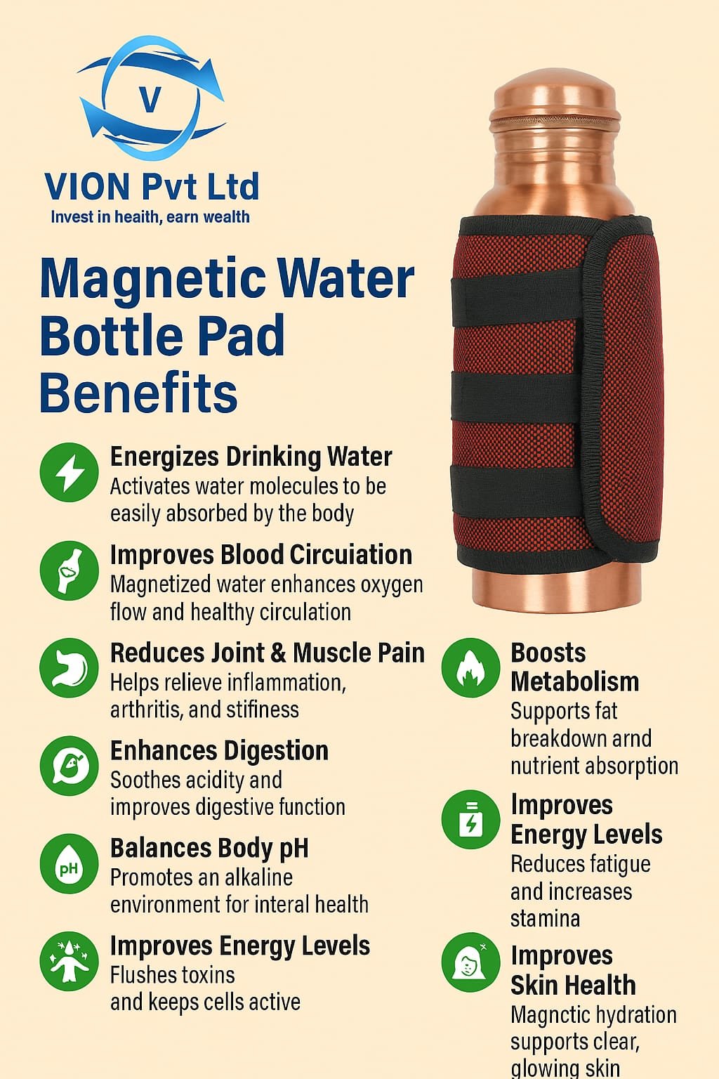 Magnet water battel pad 